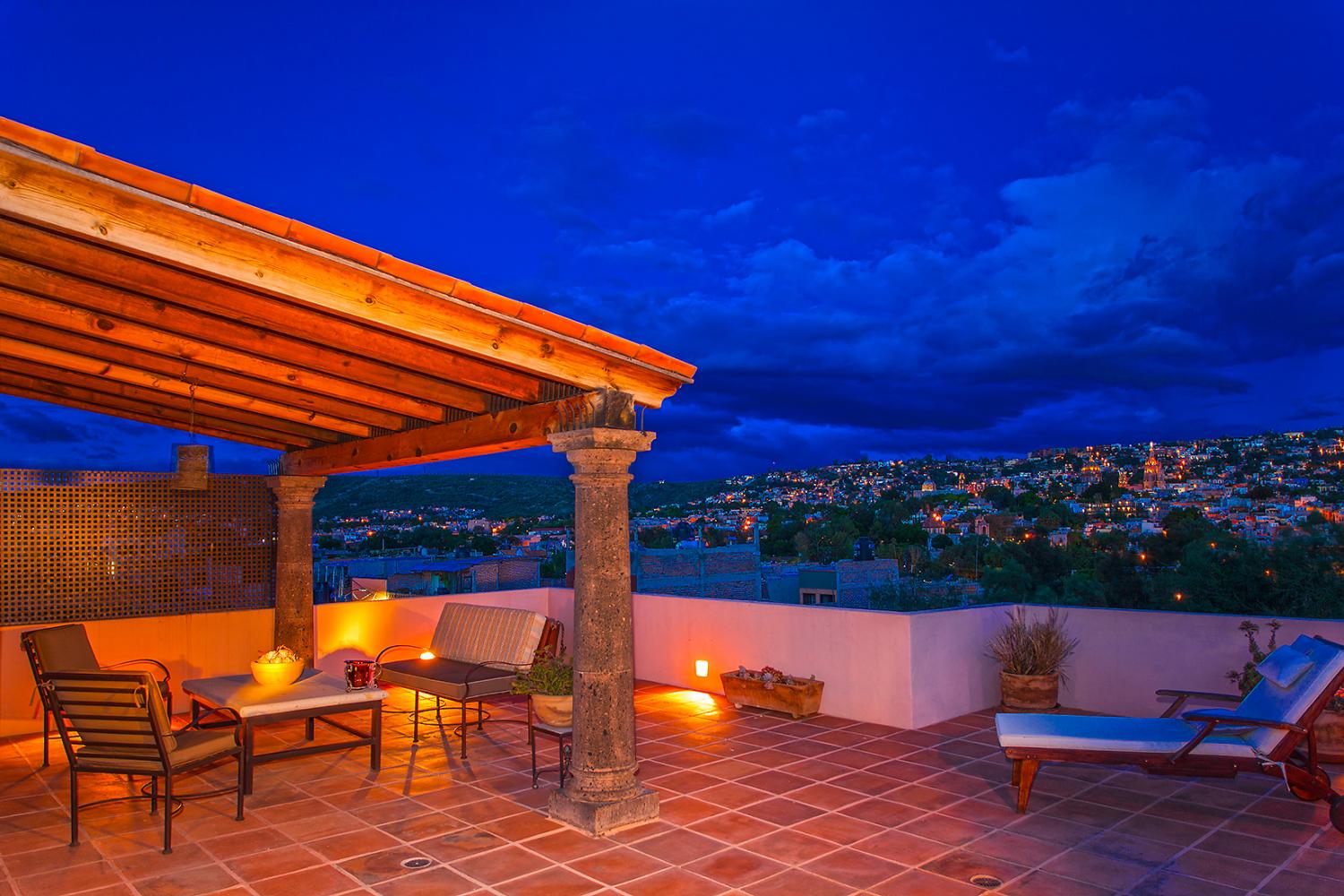 San Rafael Casa Oasis Roof-Top Deck Magic Hour