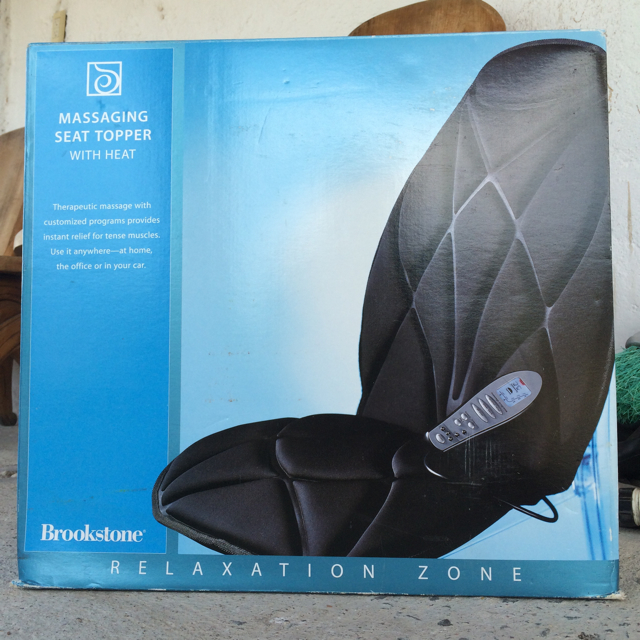 Brookstone Massaging Seat Topper w/Heat $65.00